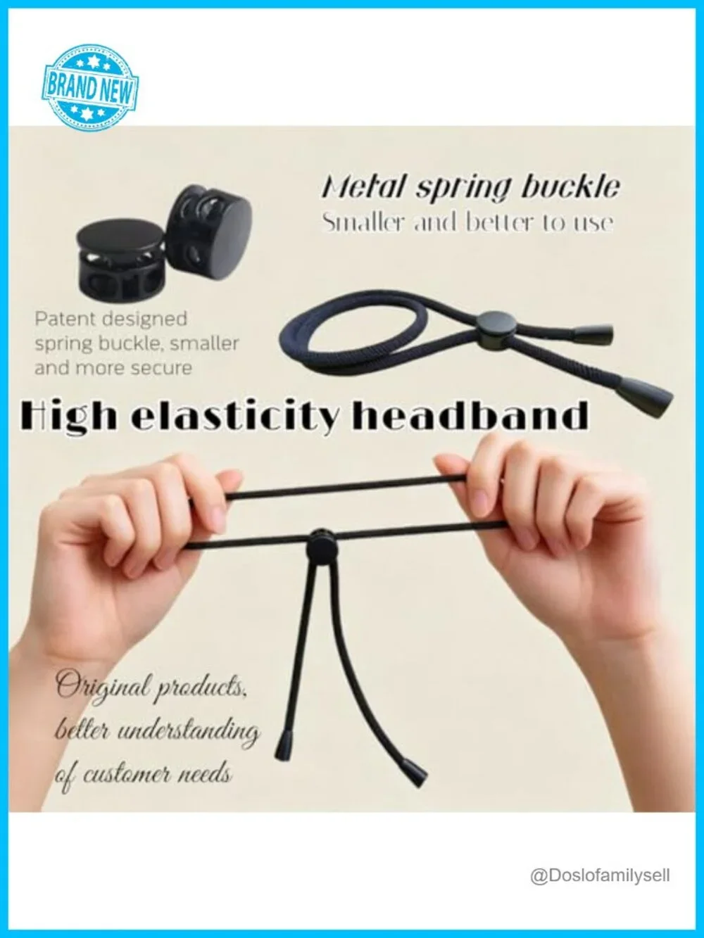 Adjustable Hair Ties for Thick Natural Kinky Hair 6 Pack